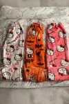 Pembe Hello Kitty Collage Peluş Eşofman