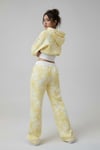 Sarı Kamuflaj Juicy Grunge Lastikli Crop Hırka Alt-Üst Takım