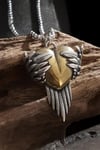 Silver Kanatlı Gold Kanatlı Antik Kolye