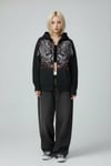Siyah Affliction Wing Tribal Harajuku  Y2K Kapüşonlu Unisex Hırka