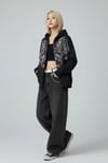 Siyah Affliction Wing Tribal Harajuku  Y2K Kapüşonlu Unisex Hırka
