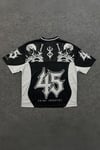 Siyah Anime Berserk Guts 45 Number V Yaka Unisex Forma