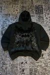 Siyah Batman Sırt Baskılı Cartoon Unisex Hırka