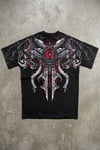 Siyah Dark Fantasy Gotik Y2K Unsiex T-Shirt
