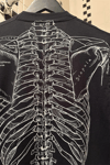 Siyah Gotik Anatomik İskelet Grunge Y2K Unisex T-Shirt