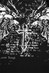 Siyah Gotik Cross Eagle Y2K Unisex T-Shirt