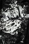 Siyah Grunge Tipografik Gotik Y2K Unisex Uzun Kollu Gömlek