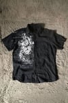 Siyah Grunge Tipografik Gotik Y2K Unisex Gömlek
