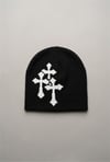 Siyah Haçlı Gotik Unisex Bere