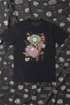 Siyah Invader Zim Gir & Piggy Y2K Unisex T-Shirt