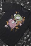 Siyah Invader Zim Gir & Piggy Y2K Unisex T-Shirt