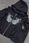Siyah Love Wings Gotik Y2K Unisex Hırka