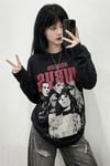 Siyah Maneskin Y2K Unisex Sweatshirt
