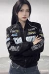 Siyah Motor Racer Retro Y2K Unisex Ceket