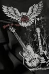 Siyah Rock&Roll Guitar Y2K Unisex T-shirt