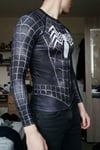 Siyah Spider Man Unisex Uzun Kollu T-Shirt