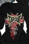 Siyah Tapout Gotik Y2K Uzun Kollu Crop