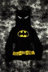 Siyah Yarasa Kualaklı Batman Y2K Crop Hırka