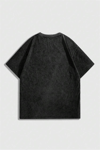 Siyah Yıkamalı The Cure Cat Y2K Unisex T-Shirt