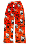 Turuncu Hello Kitty Collage Halloween Peluş Eşofman