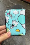Yeşil Mavi Invader Zim GIR Unisex Cüzdan