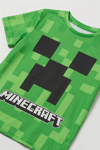 Yeşil Minecraft Creeper Unisex Çocuk T-Shirt