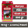 Nurçay Filiz Çay 500 gr - 10 kg Avantaj Paketi