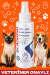 Ağız, Göz, Kulak, Deri, Tüy ve Yara Bakım Solüsyonu | Wound and Care Solution | 75 ML | Dr.Animal