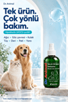 Ağız, Göz, Kulak, Deri, Tüy ve Yara Bakım Solüsyonu | Wound and Care Solution | 250 ML | Dr.Animal