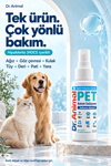 Çok Amaçlı Pet Bakım Solüsyonu | Hipoklöröz Asit Etken Maddeli | 75 ML | Dr.Animal
