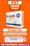 Gastro Plus Mide Koruyucu | Gastro Plus Stomach Protector | 20 Adet Flakon | Dr.Animal