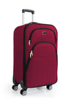 Kabin Boy 4 Teker Kumaş Valiz Bordo 1081