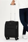 Pierre Cardin Ultra Light Hafif Lüx Kumaş Kabin Boy Valiz Siyah 04PC4200