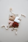 TEDDY MOON KAHVE KALP EMZİK ASKISI 