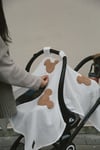 Teddy Souris Fermuarlı 2 Kat Müslin Puset Örtüsü 