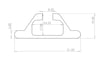 206 APC - 60 mm C PROFİL İÇİN ALÜMİNYUM