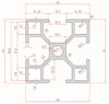 40X40 Eloksalli Si̇gma Alümi̇nyum Profi̇l Ekonomi̇k Seri̇ 2