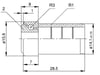 50X1,5-M12 Metal Rulmanli Rulo Başliği