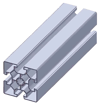60 X 60 Eloksalli Si̇gma Alümi̇nyum Profi̇l