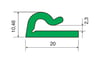 Geçmeli̇ Lama Profi̇l Pvc