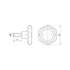 MLC451250 Civatalı Tırnaklı Volan Çap:45 M12x50