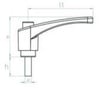 MLC631260 Plastik Sustalı Kol Civatalı Boy:63, M12x60