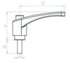 MLCPKC630830 Plastik Sustalı Kol Civatalı Boy:63, M8x30