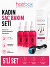 Hairbox Kadın Saç Serumu (3 Adet Serum, 1 Adet Şampuan, 1 Adet Roller)