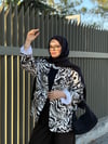ZEBRA DESEN PATCH DETAYLI BLAZER CEKET