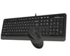 A4 TECH F1010 Q USB GRİ TR MM KLAVYE+OPTİK MOUSE
