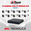 Dahua 10 Kameralı 2 Mp Sesli İp Güvenlik Kamera Seti IPC-HFW1230TC1-SA