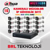 Dahua 16 Kameralı 4 MP WizColor Dahili Mikrofonlu İp Güvenlik Kamera Seti