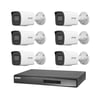 Hikvision 6 Kameralı 2 Mp ColorVu İp Güvenlik Kamera Seti DS-2CD1027G2H-LIUF (Dahili Mikrofonlu)
