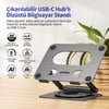 UNITEK 360° METAL 15.6” NOTEBOOK STAND (D1109CGY01)